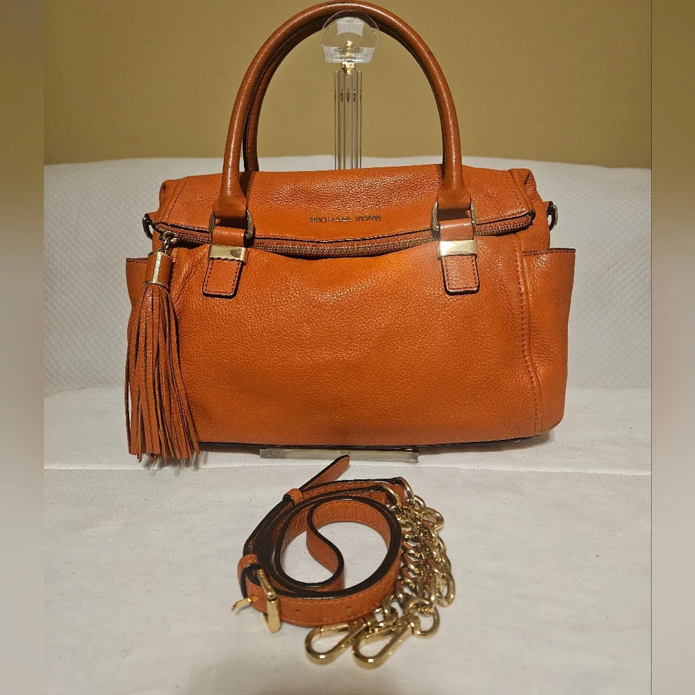 Michael Kors Weston Foldover Crossbody Satchel with Tassel - Picture 3 of 11
